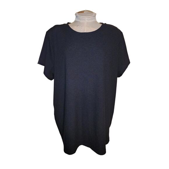 Gili Got‎ it Love It Black Ribbed Tee Size 3X NWOT - Picture 1 of 6